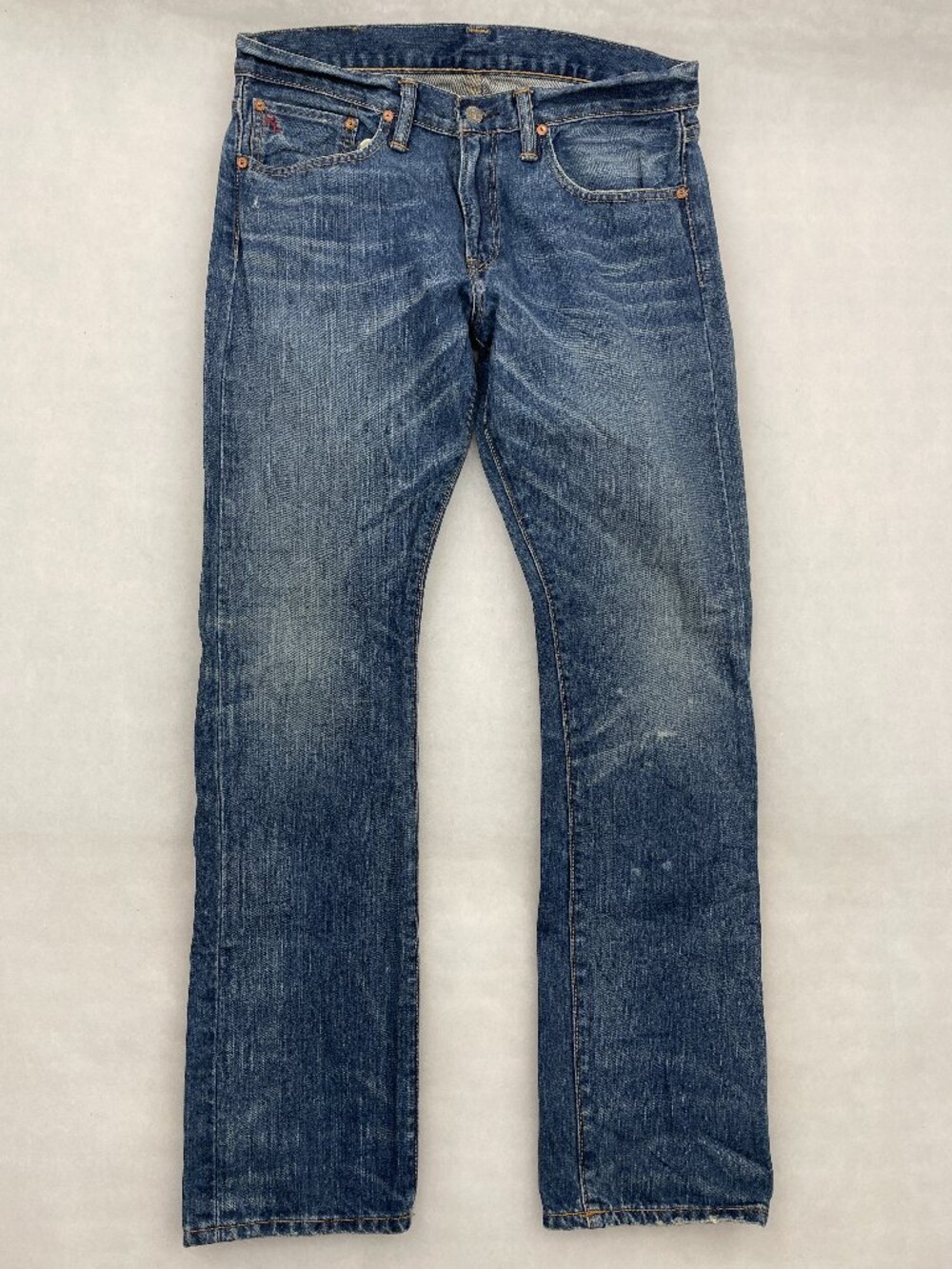 Polo Ralph Lauren Stratford Slim Fit Jeans Distressed Blue Denim Men's 31x30